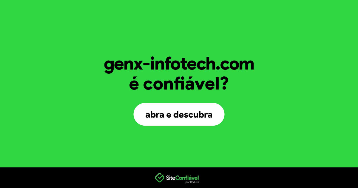 O site genx-infotech.com é confiável?