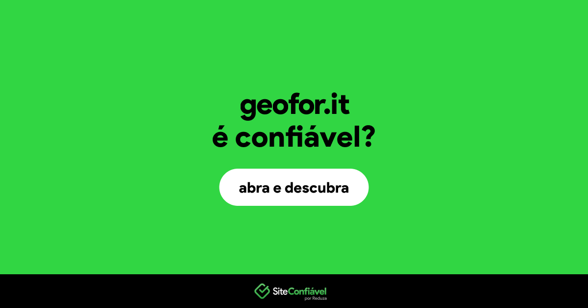 O site geofor.it é confiável?