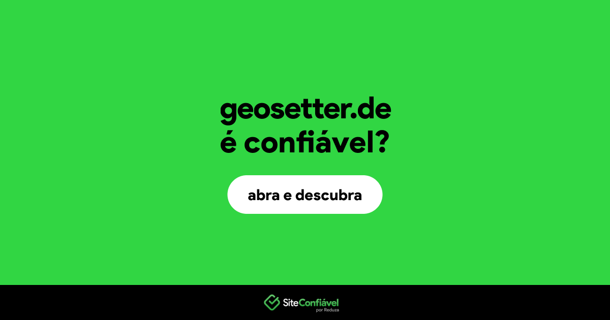 O site geosetter.de é confiável?