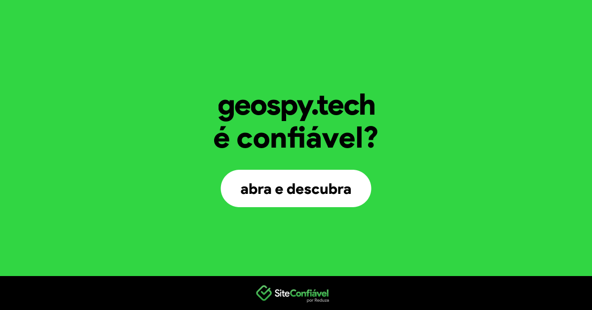 O site geospy.tech é confiável?