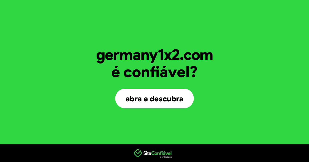 O site germany1x2.com é confiável?