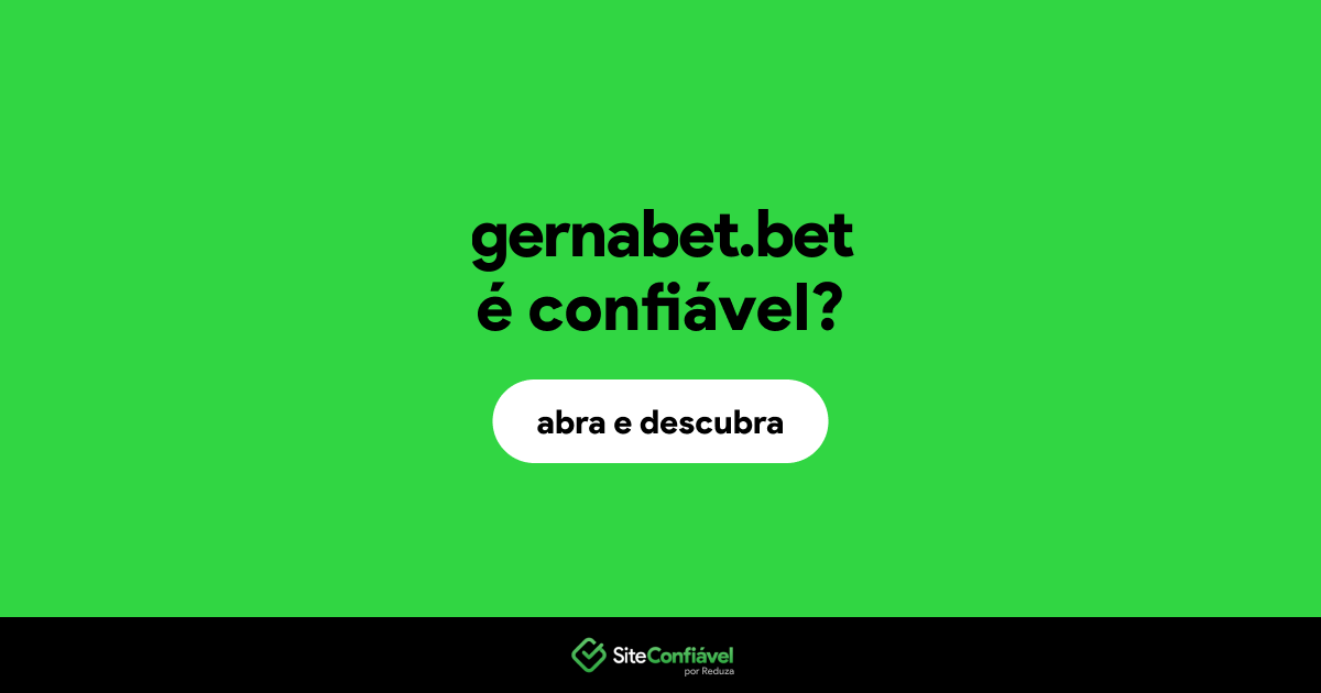 O site gernabet.bet é confiável?