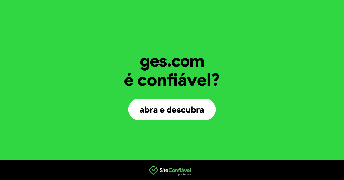 O site ges.com é confiável?
