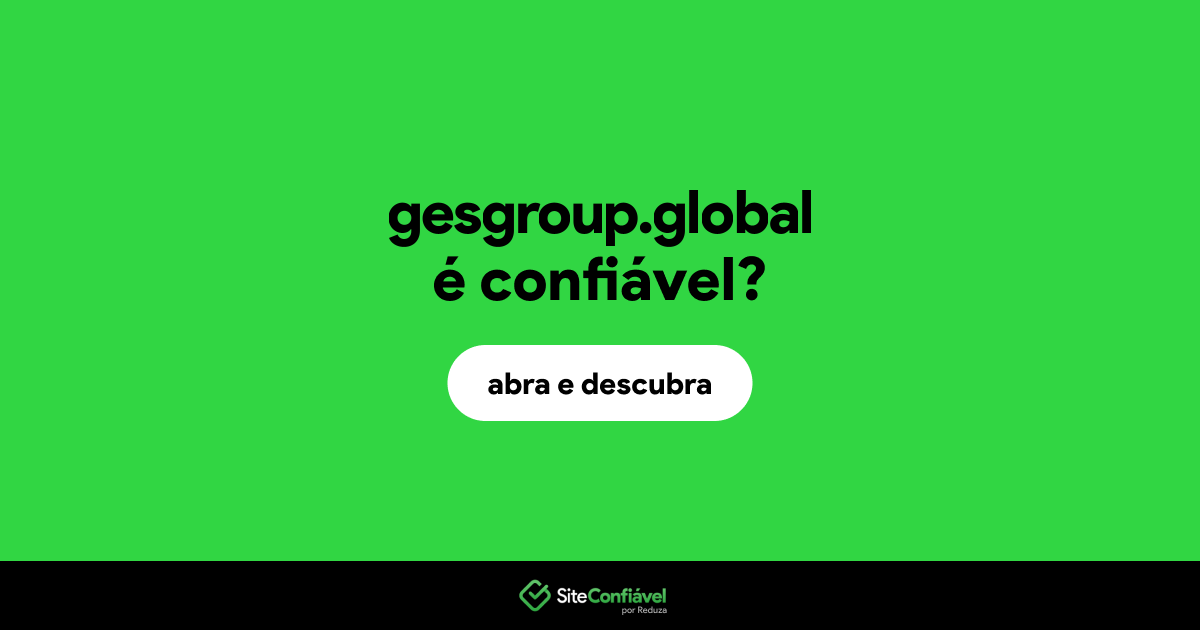O site gesgroup.global é confiável?