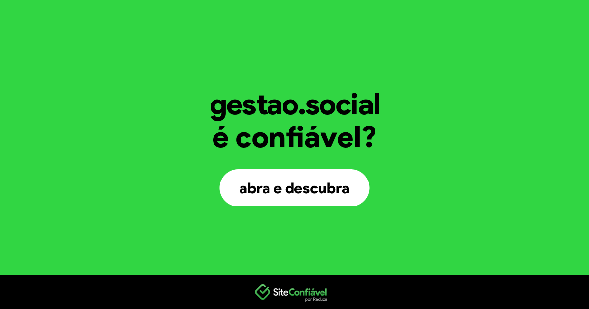 O site gestao.social é confiável?