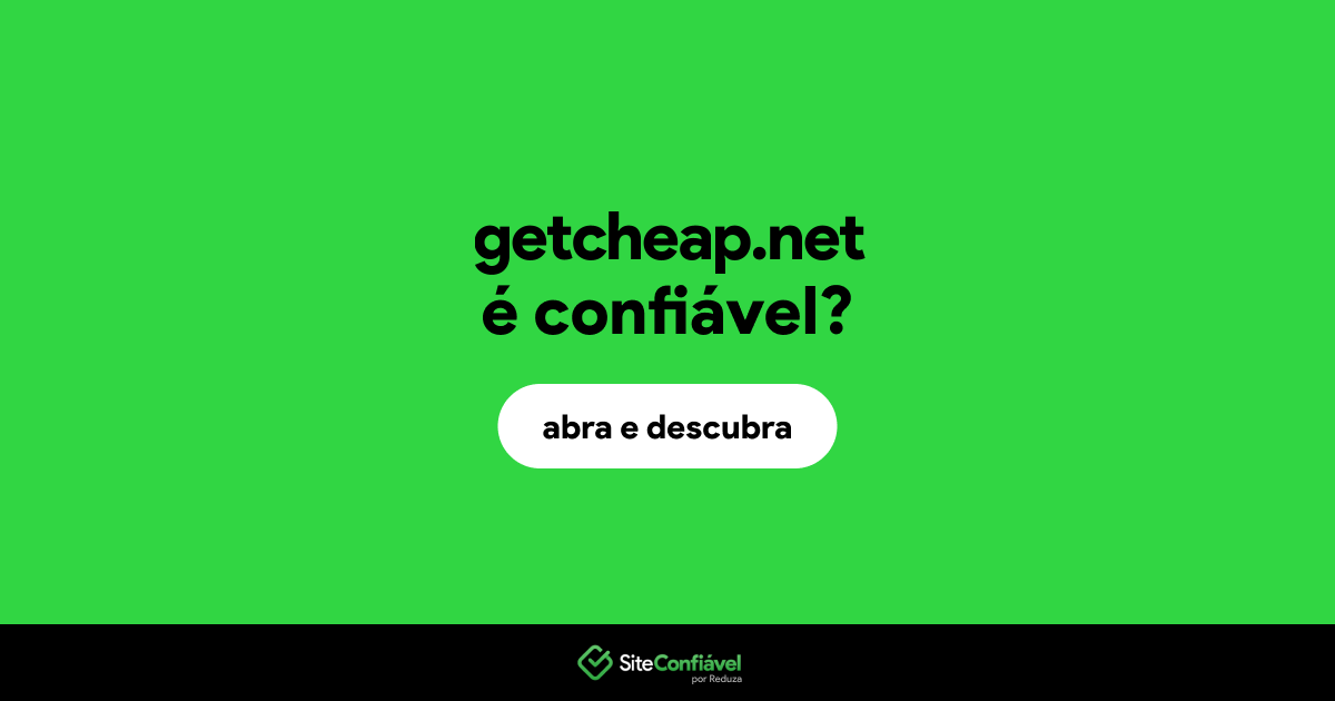 O site getcheap.net é confiável?