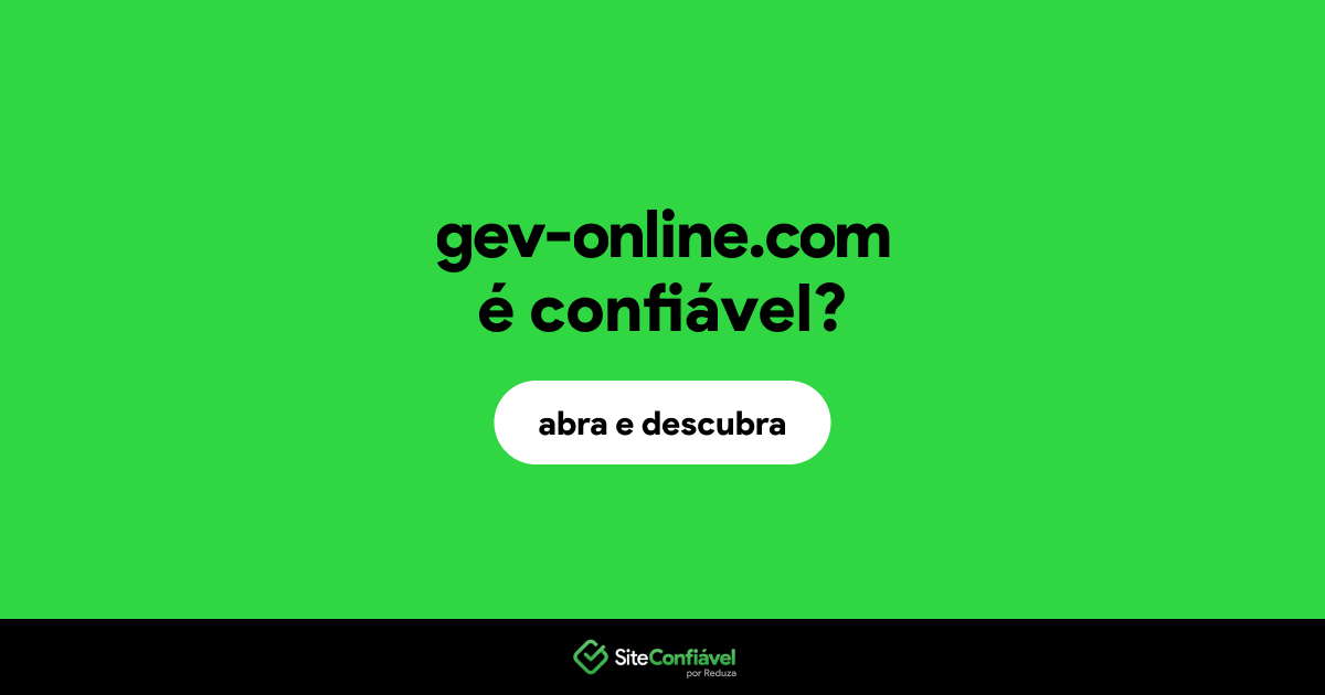 O site gev-online.com é confiável?