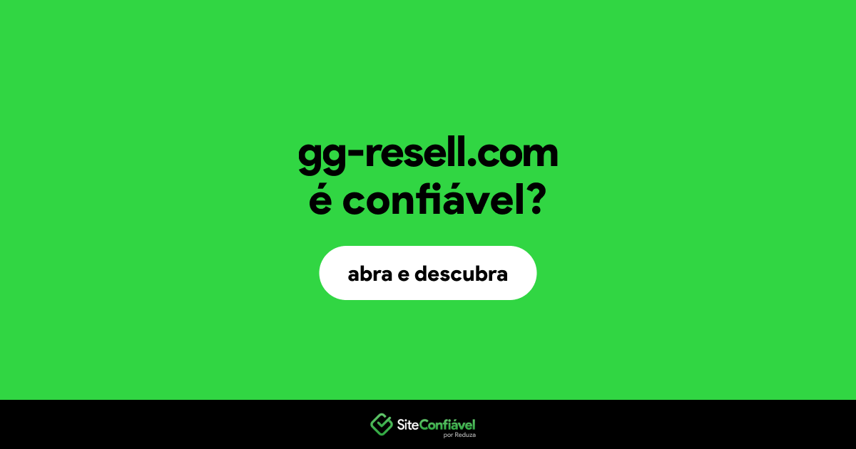 O site gg-resell.com é confiável?