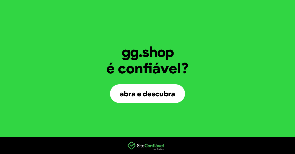 O site gg.shop é confiável?