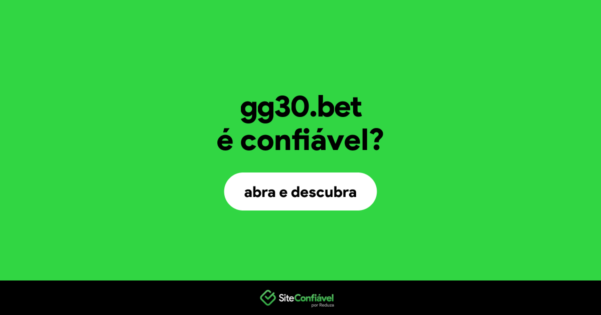 O site gg30.bet é confiável?