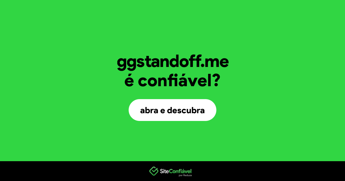 O site ggstandoff.me é confiável?