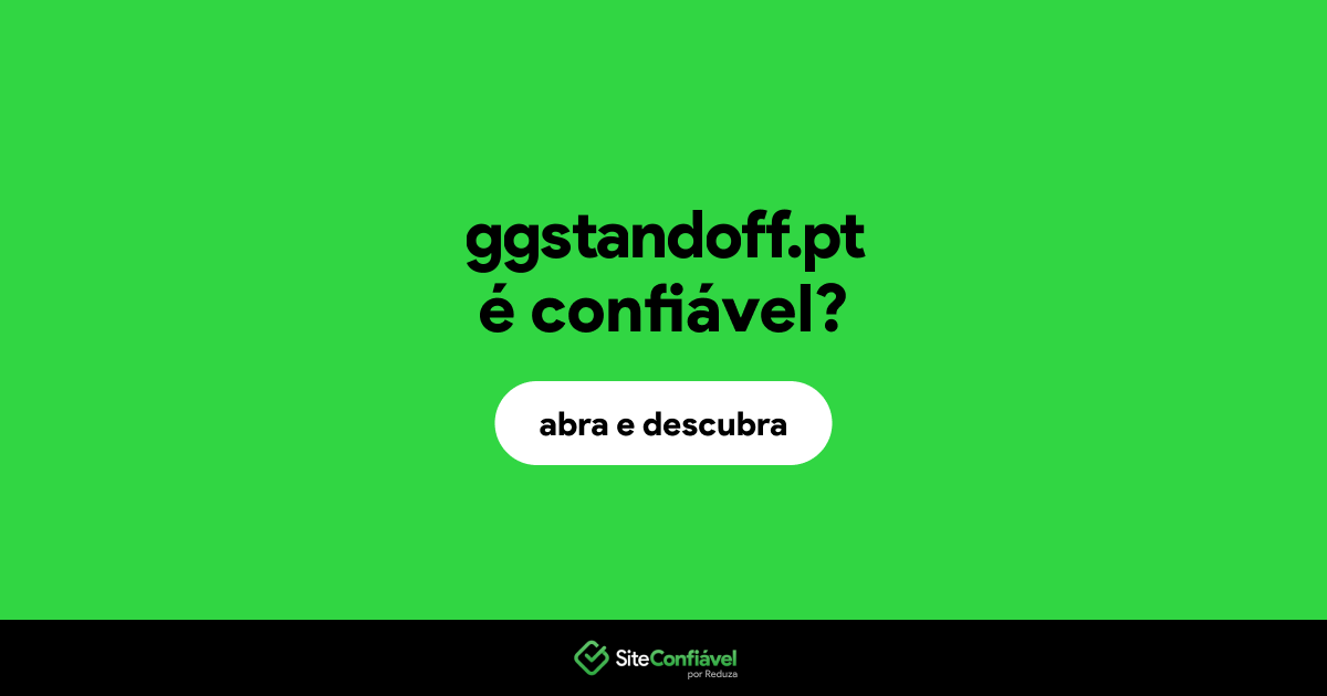O site ggstandoff.pt é confiável?