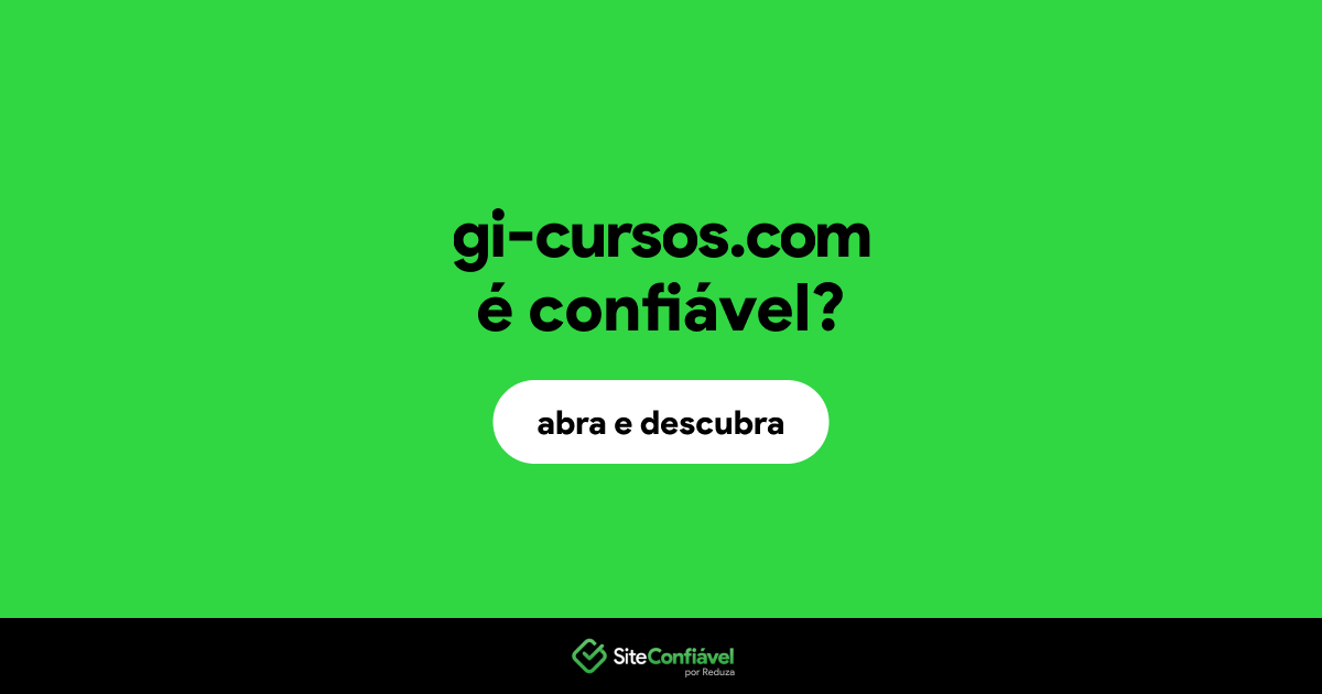 O site gi-cursos.com é confiável?