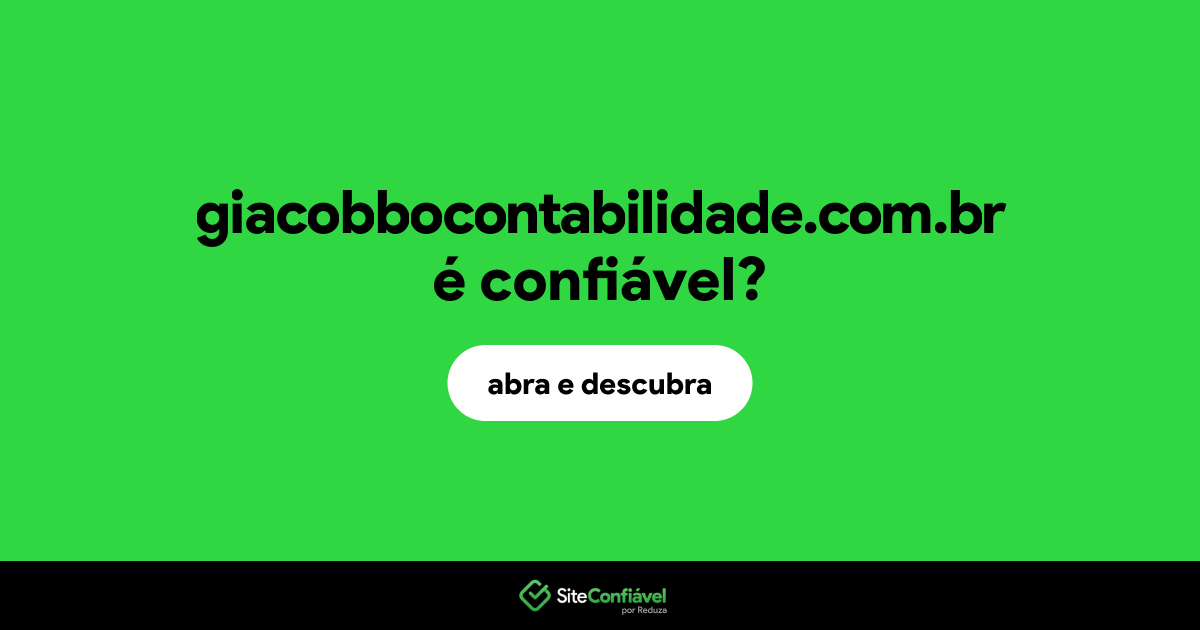 O site giacobbocontabilidade.com.br é confiável?