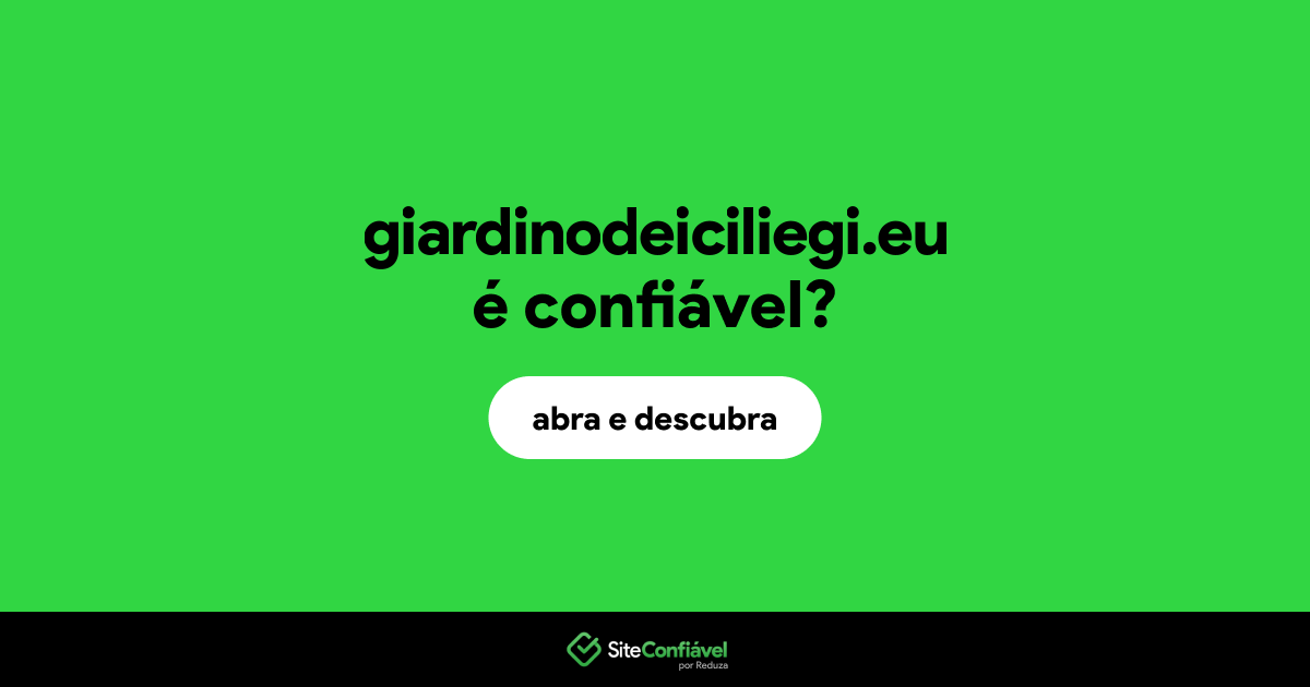 O site giardinodeiciliegi.eu é confiável?