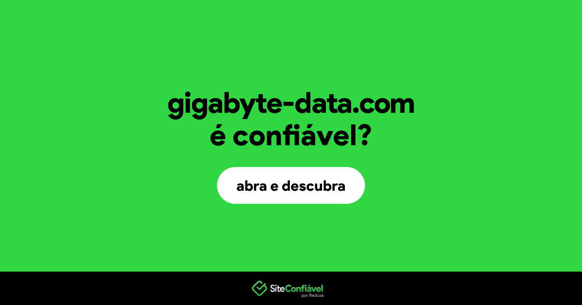 O site gigabyte-data.com é confiável?