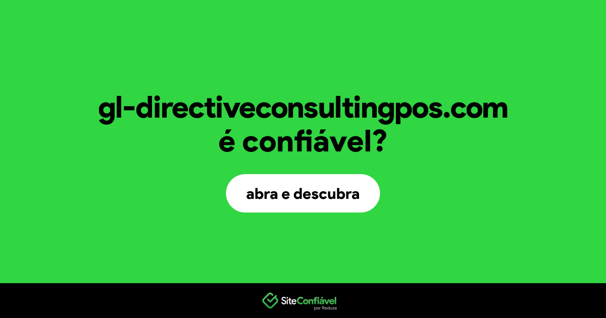 O site gl-directiveconsultingpos.com é confiável?