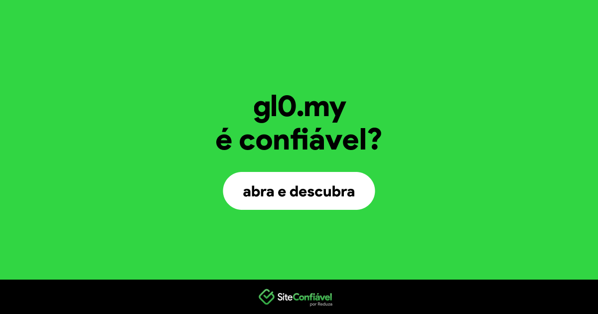 O site gl0.my é confiável?