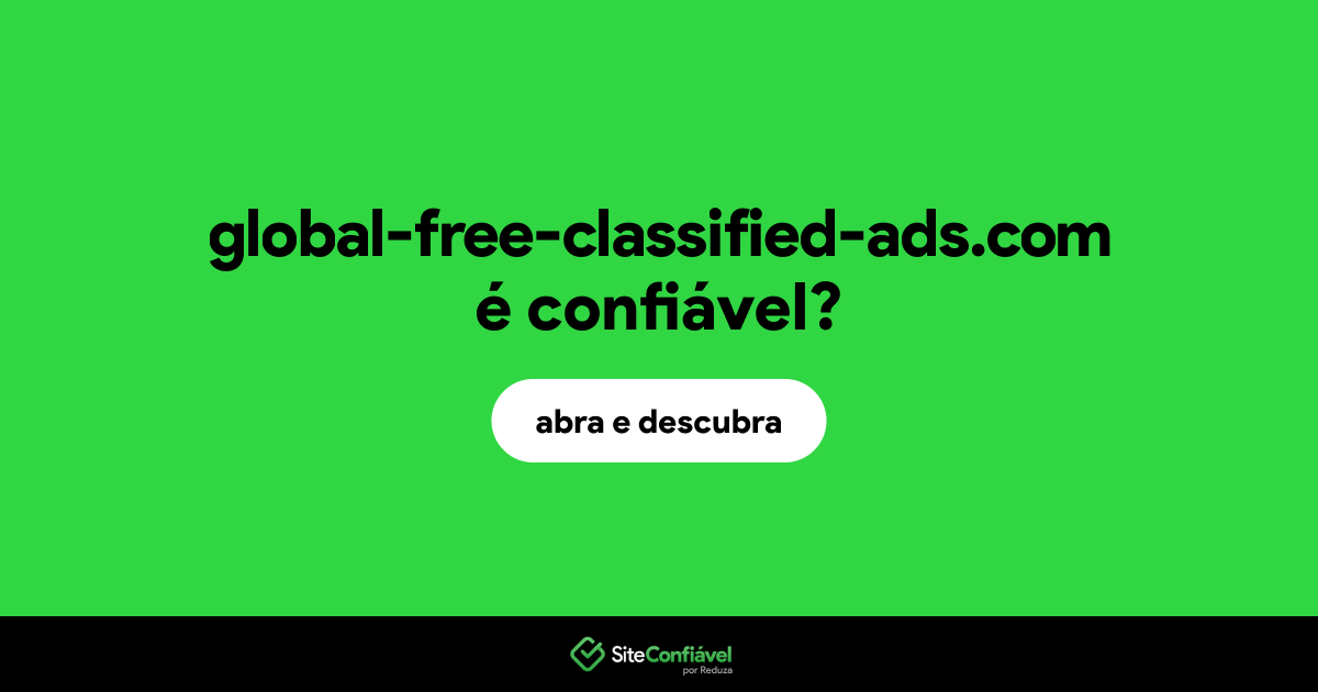 O site global-free-classified-ads.com é confiável?