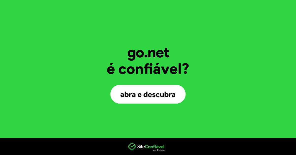 O site go.net é confiável?