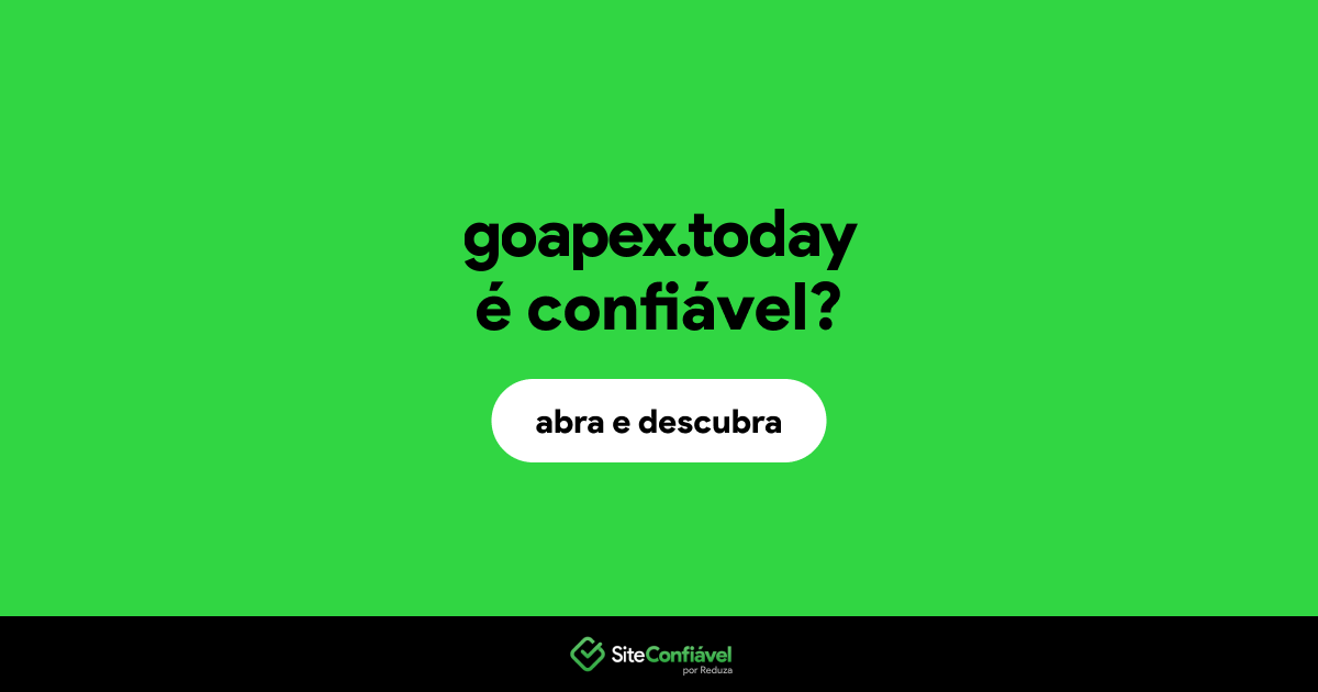 O site goapex.today é confiável?