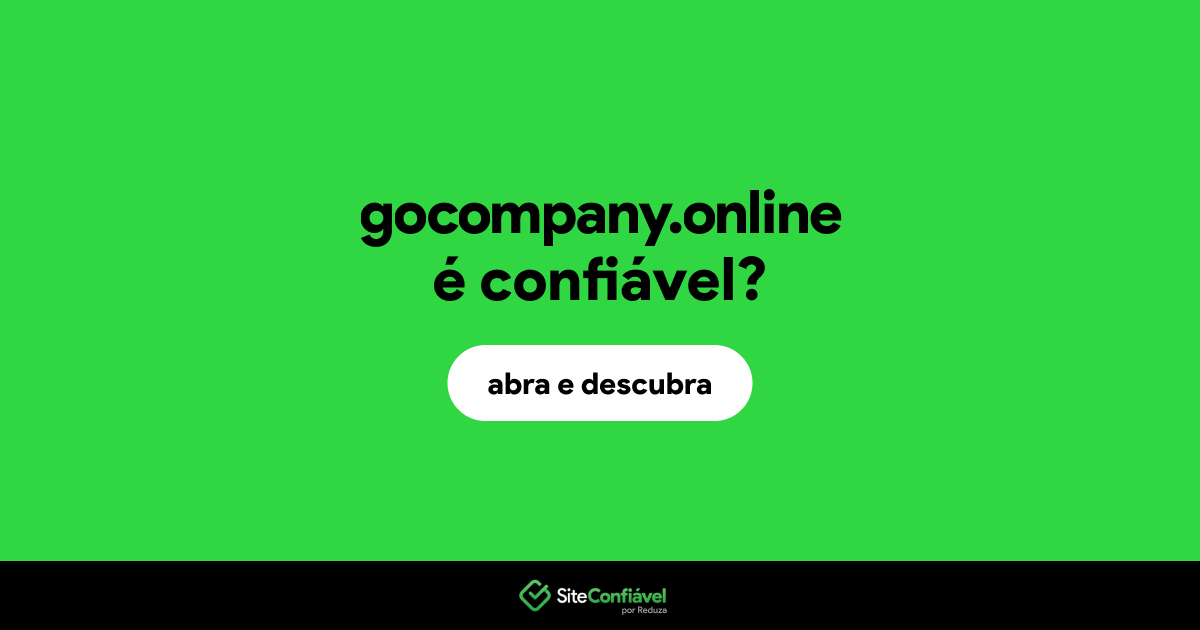 O site gocompany.online é confiável?