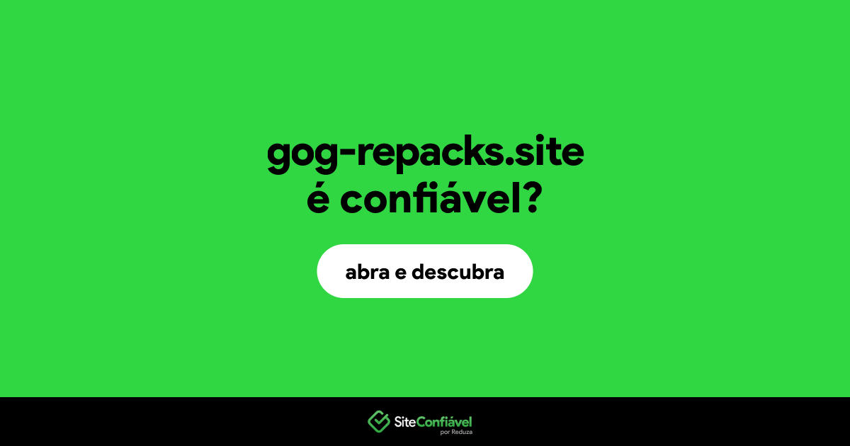 O site gog-repacks.site é confiável?