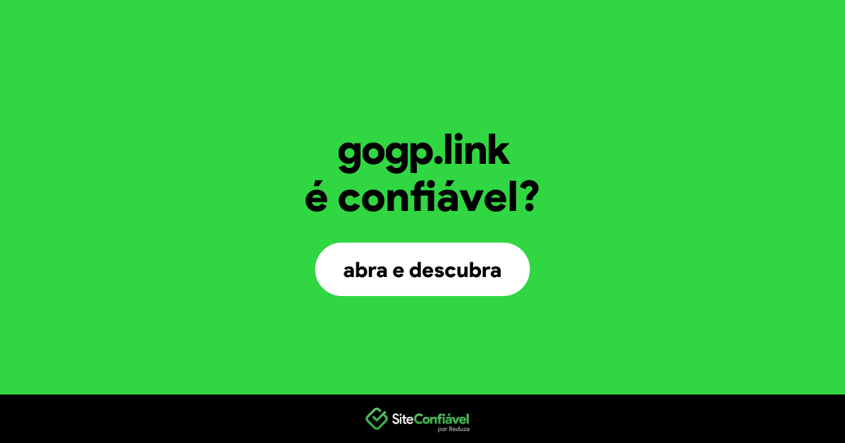 O site gogp.link é confiável?
