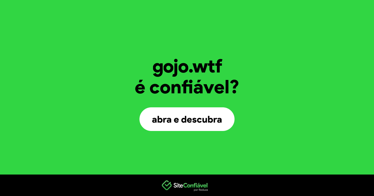O site gojo.wtf é confiável?