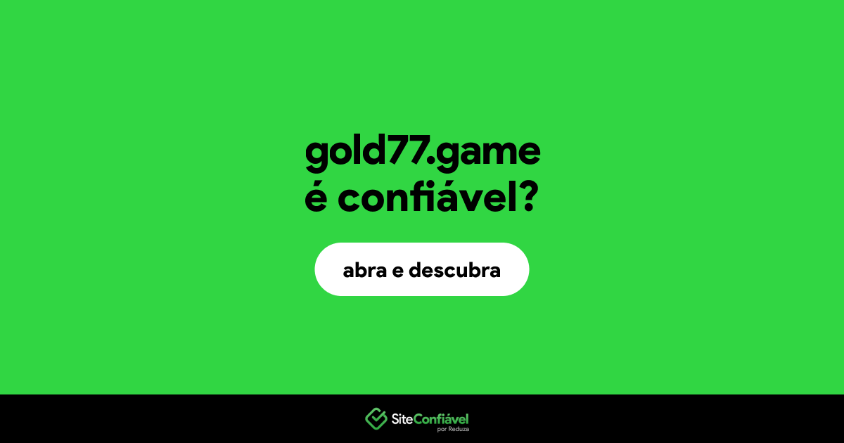 O site gold77.game é confiável?