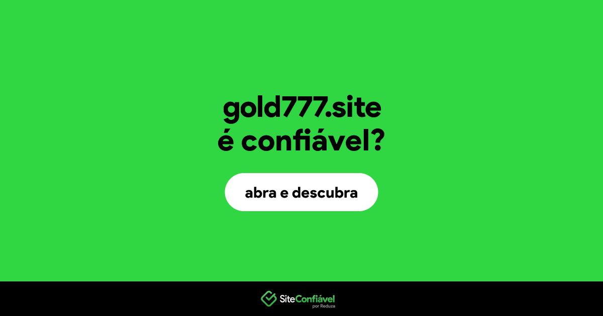 O site gold777.site é confiável?