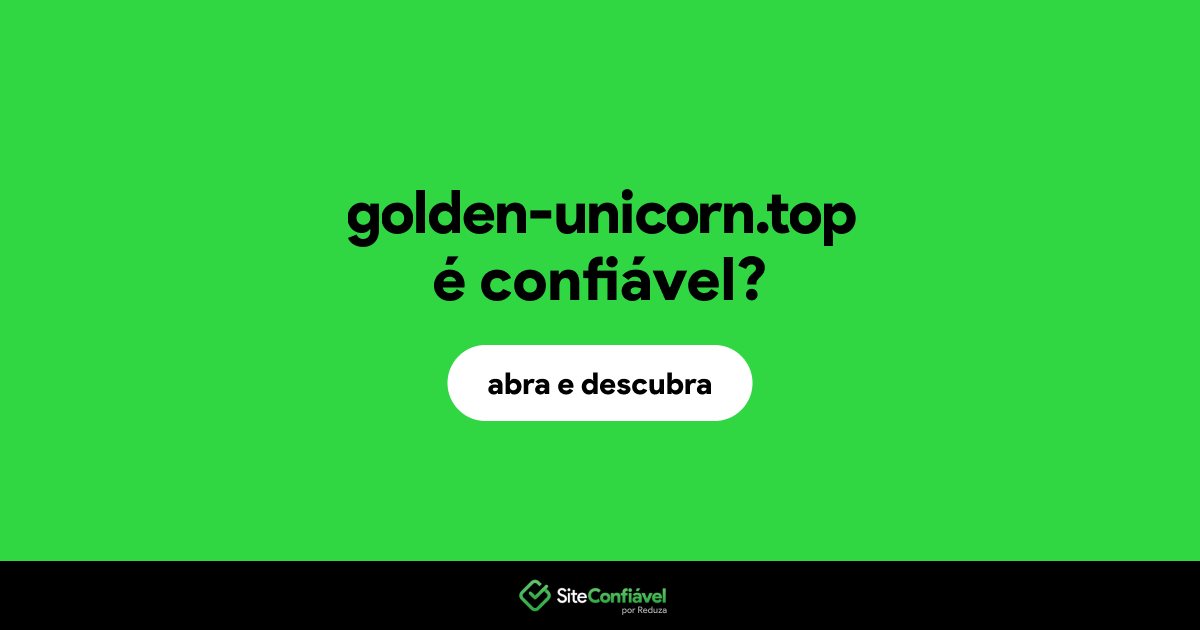 O site golden-unicorn.top é confiável?
