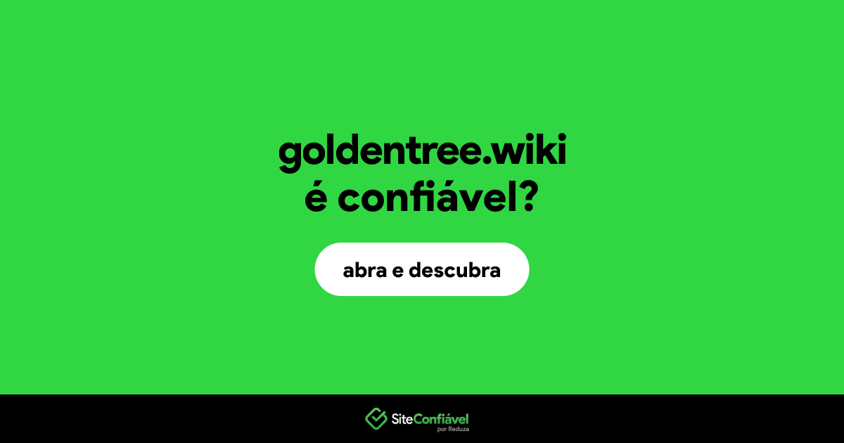 O site goldentree.wiki é confiável?