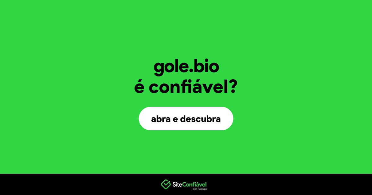 O site gole.bio é confiável?