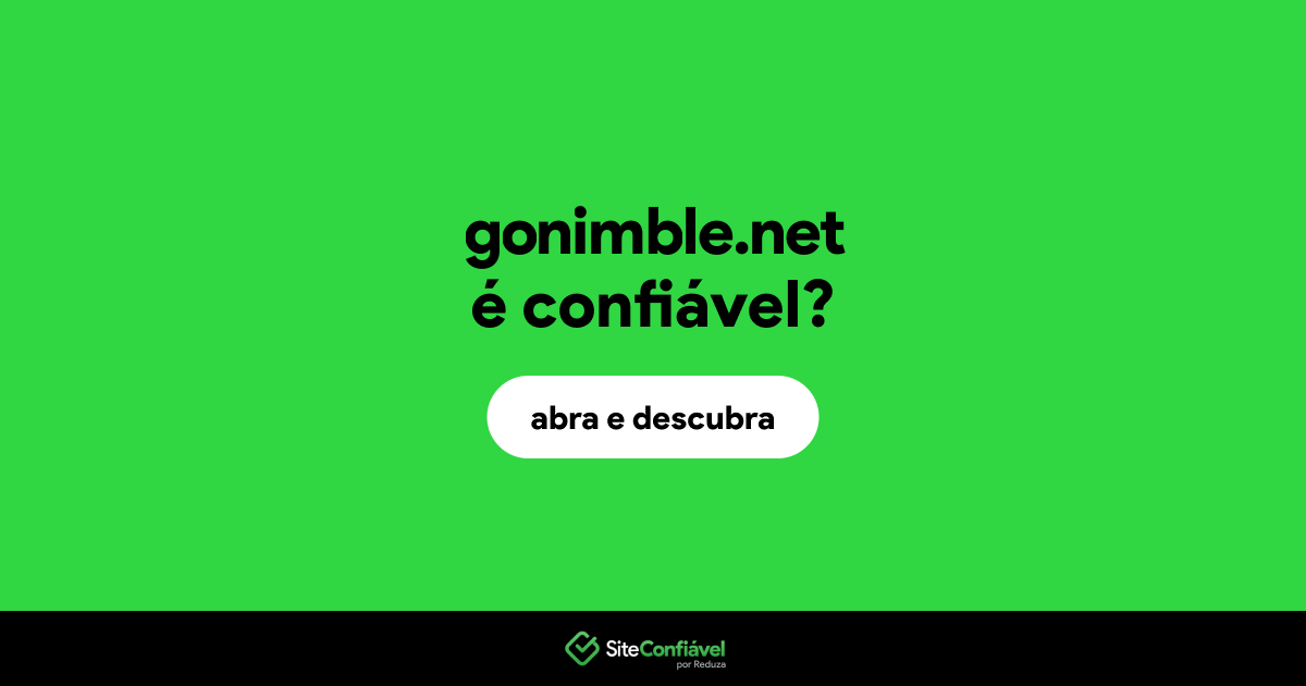 O site gonimble.net é confiável?