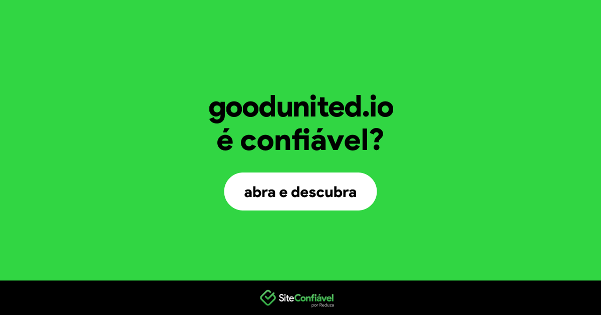 O site goodunited.io é confiável?