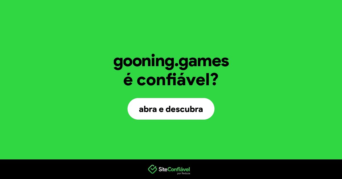 O site gooning.games é confiável?