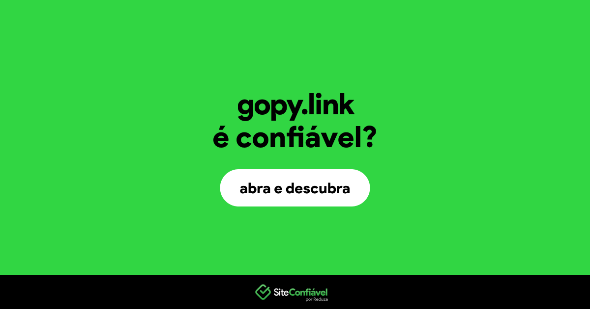 O site gopy.link é confiável?