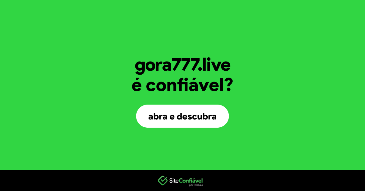 O site gora777.live é confiável?