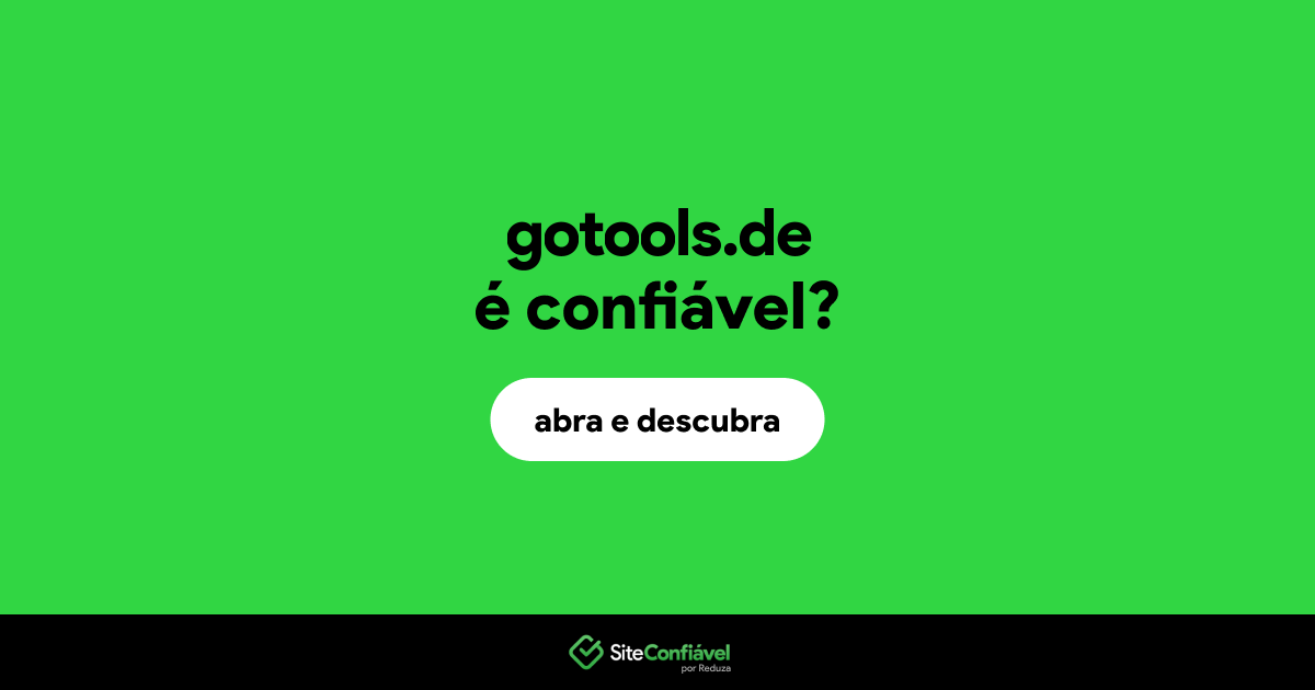 O site gotools.de é confiável?