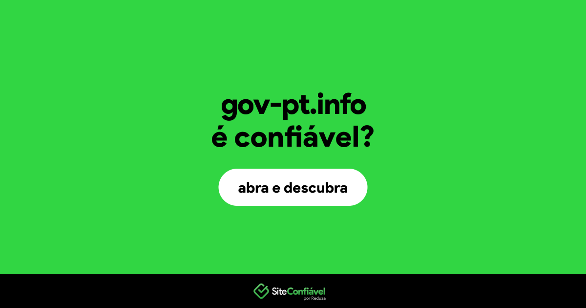 O site gov-pt.info é confiável?