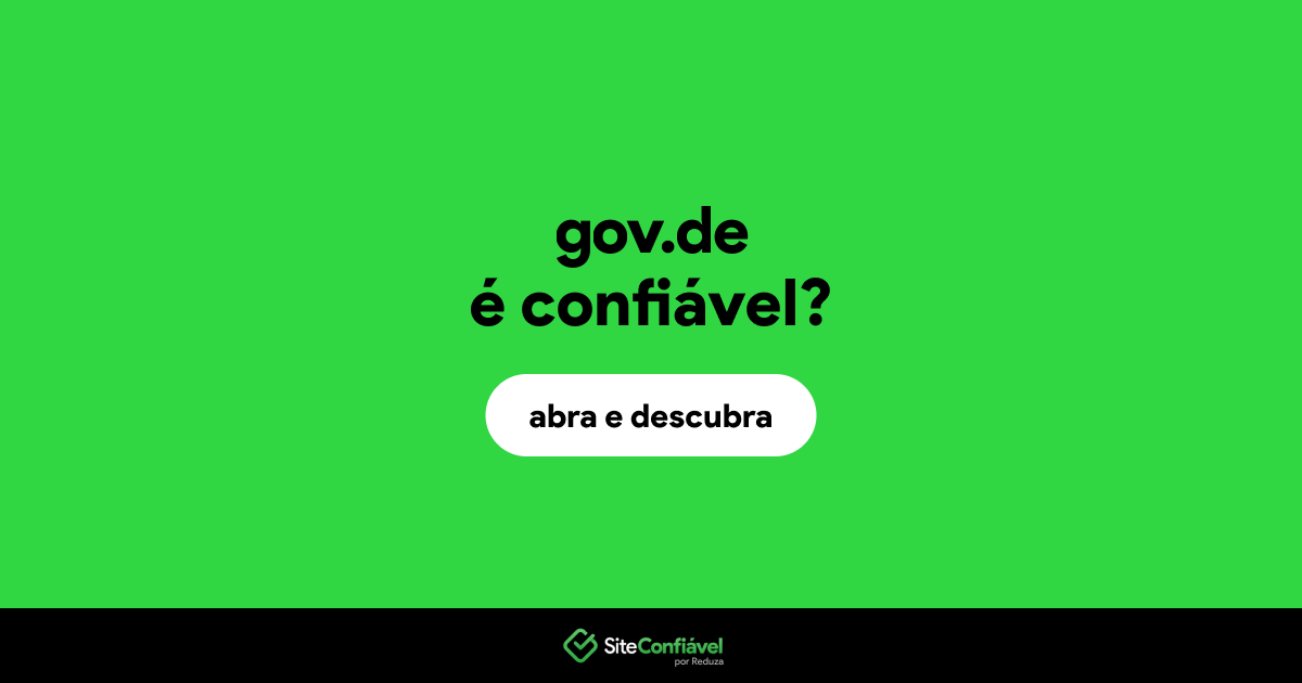 O site gov.de é confiável?