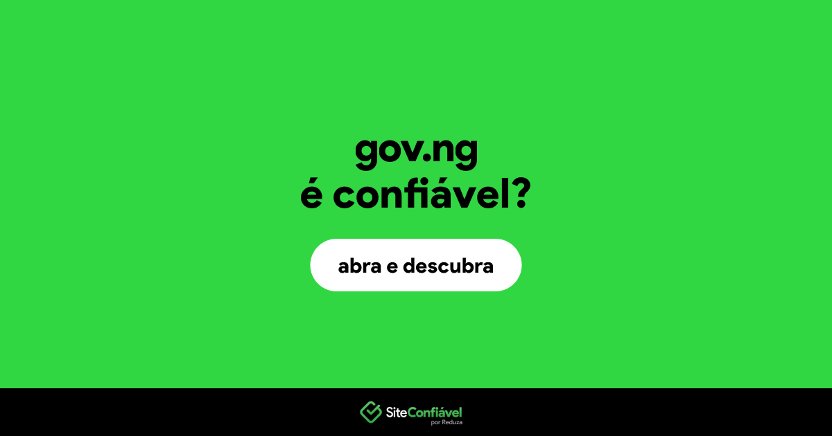 O site gov.ng é confiável?