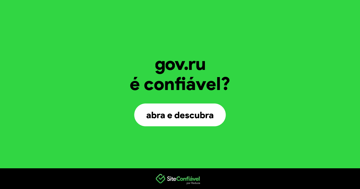 O site gov.ru é confiável?