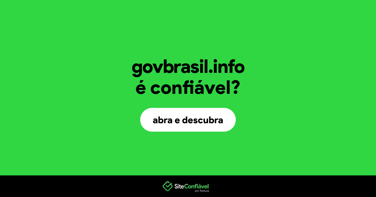 O site govbrasil.info é confiável?