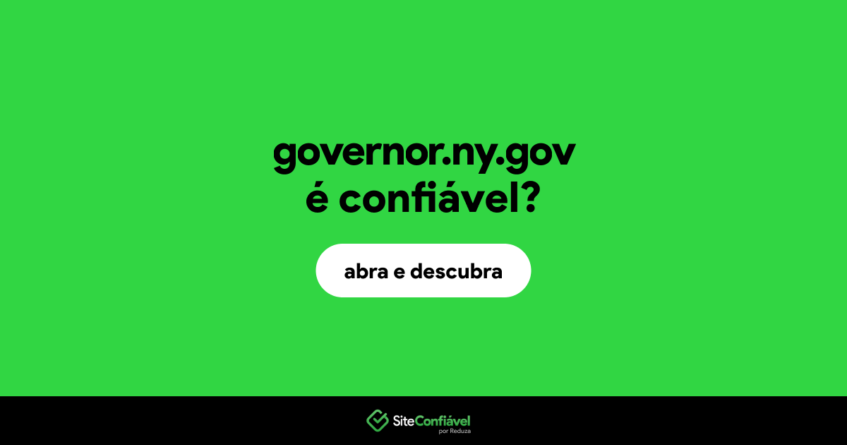 O site governor.ny.gov é confiável?