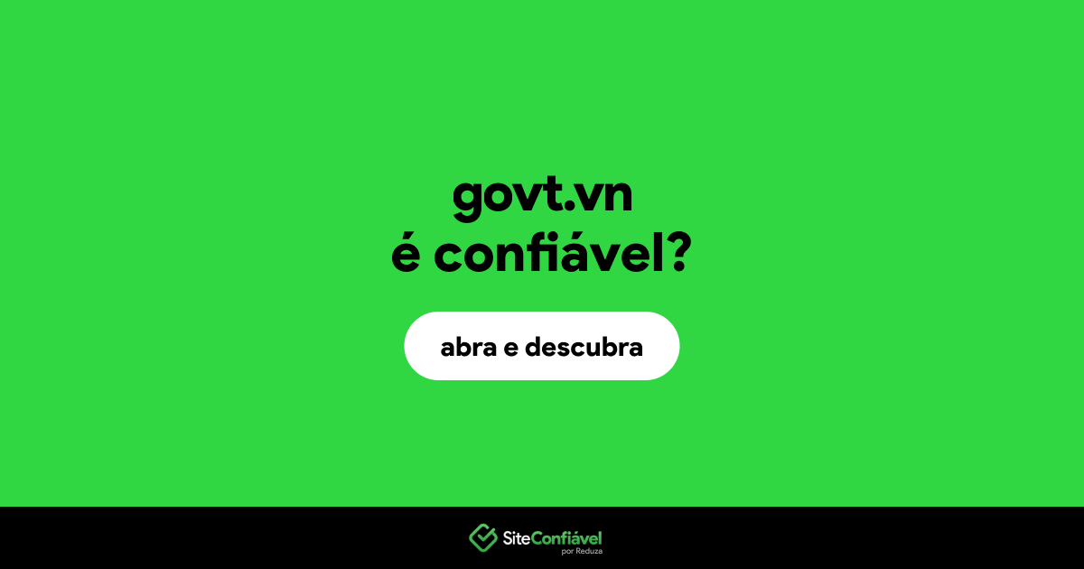O site govt.vn é confiável?