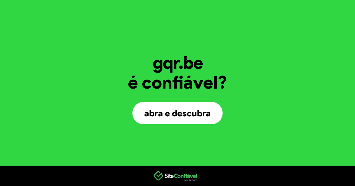 O site gqr.be é confiável?