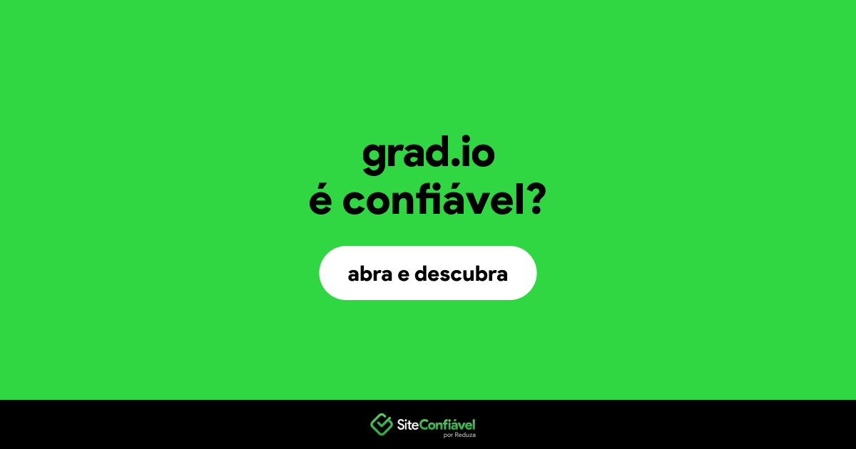 O site grad.io é confiável?