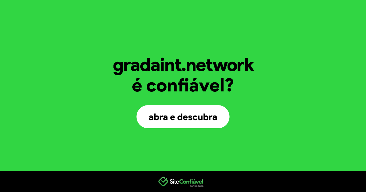 O site gradaint.network é confiável?